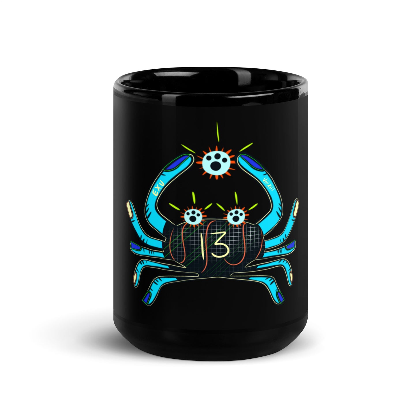 CANCER Black Glossy Mug