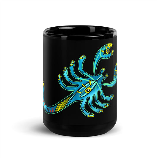 SCORPIO Black Glossy Mug