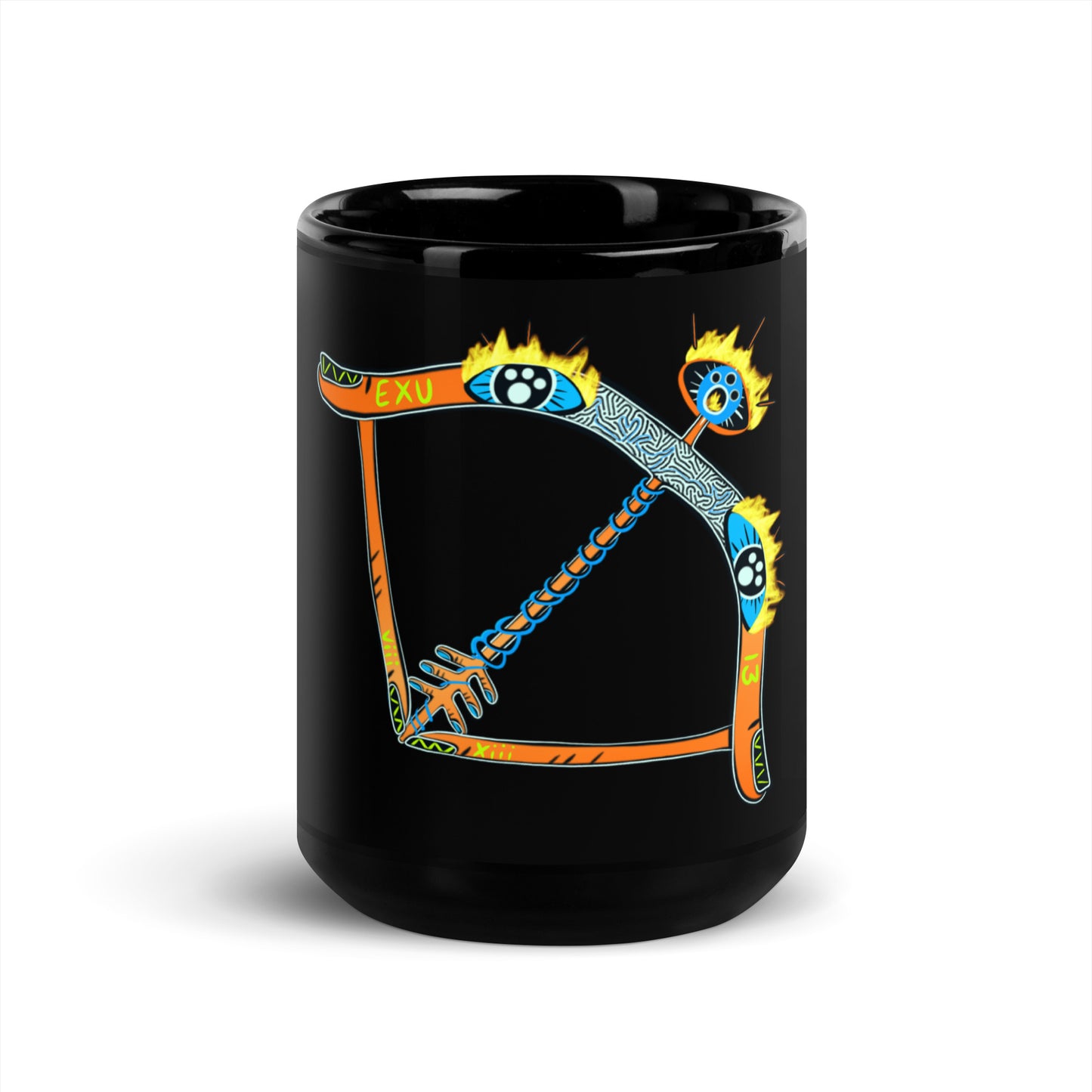 SAGITTARIUS Black Glossy Mug