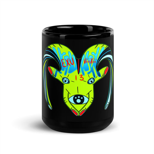 CAPRICORN Black Glossy Mug