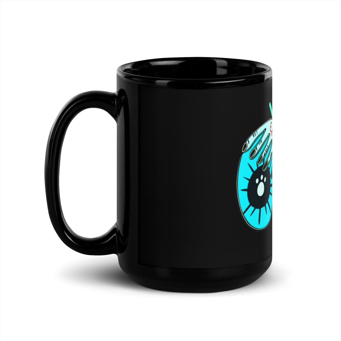 GEMINI Black Glossy Mug