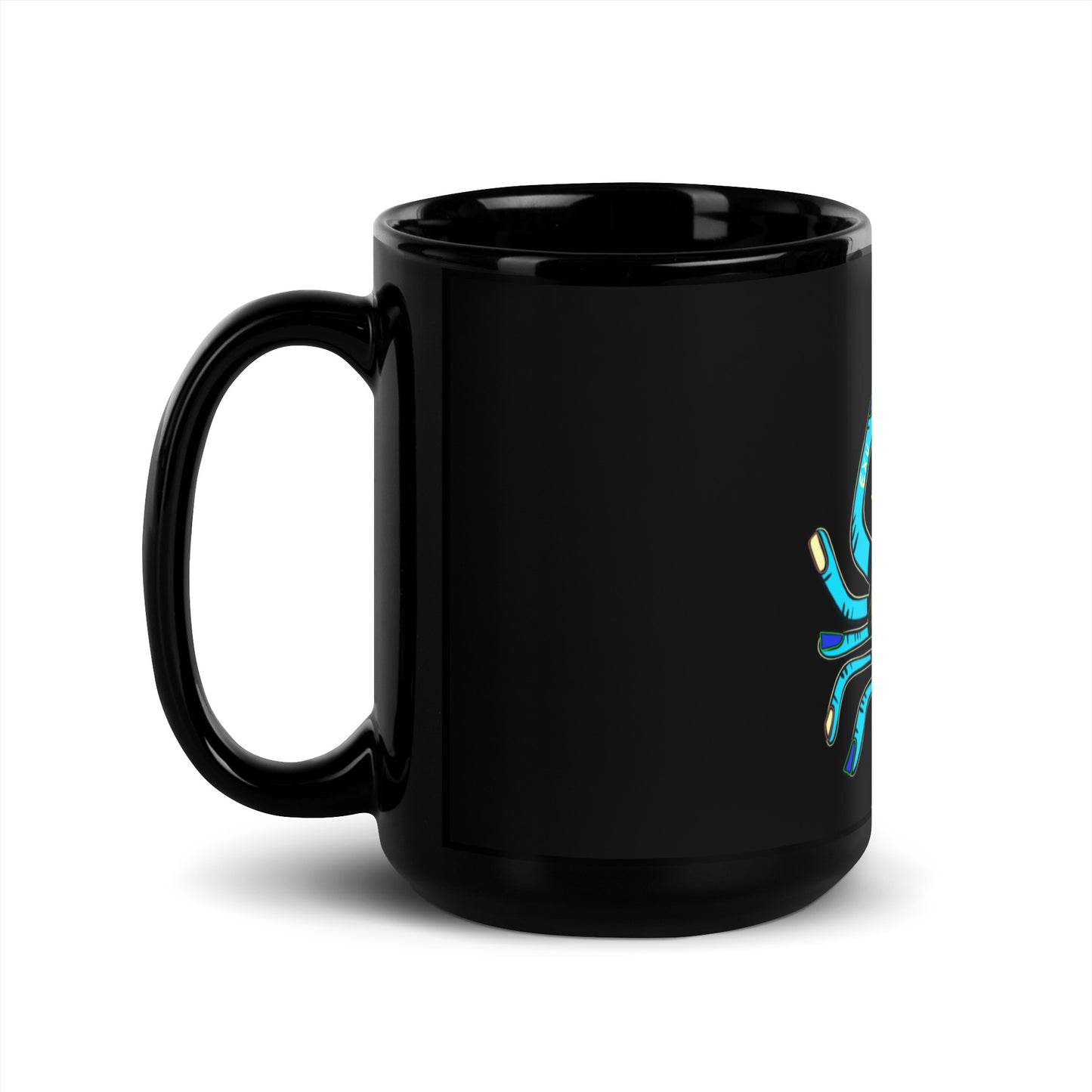 CANCER Black Glossy Mug