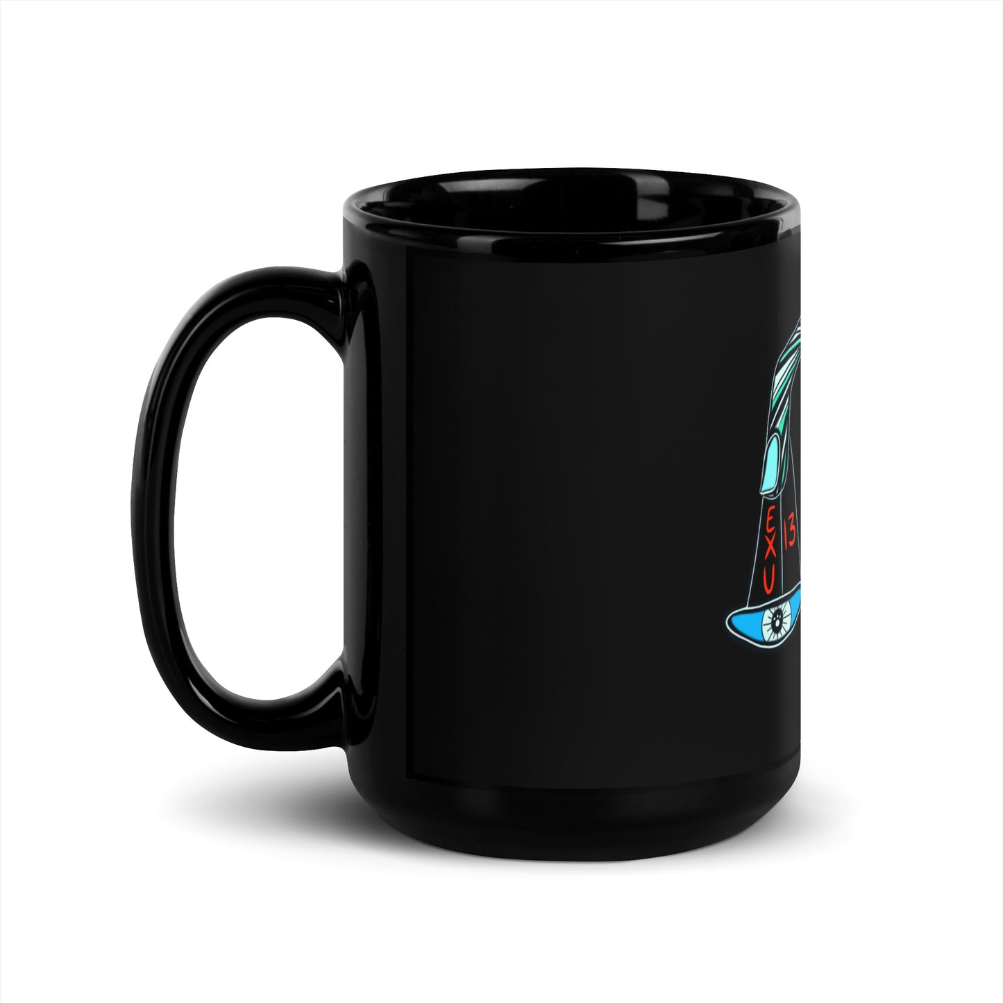 LIBRA Black Glossy Mug