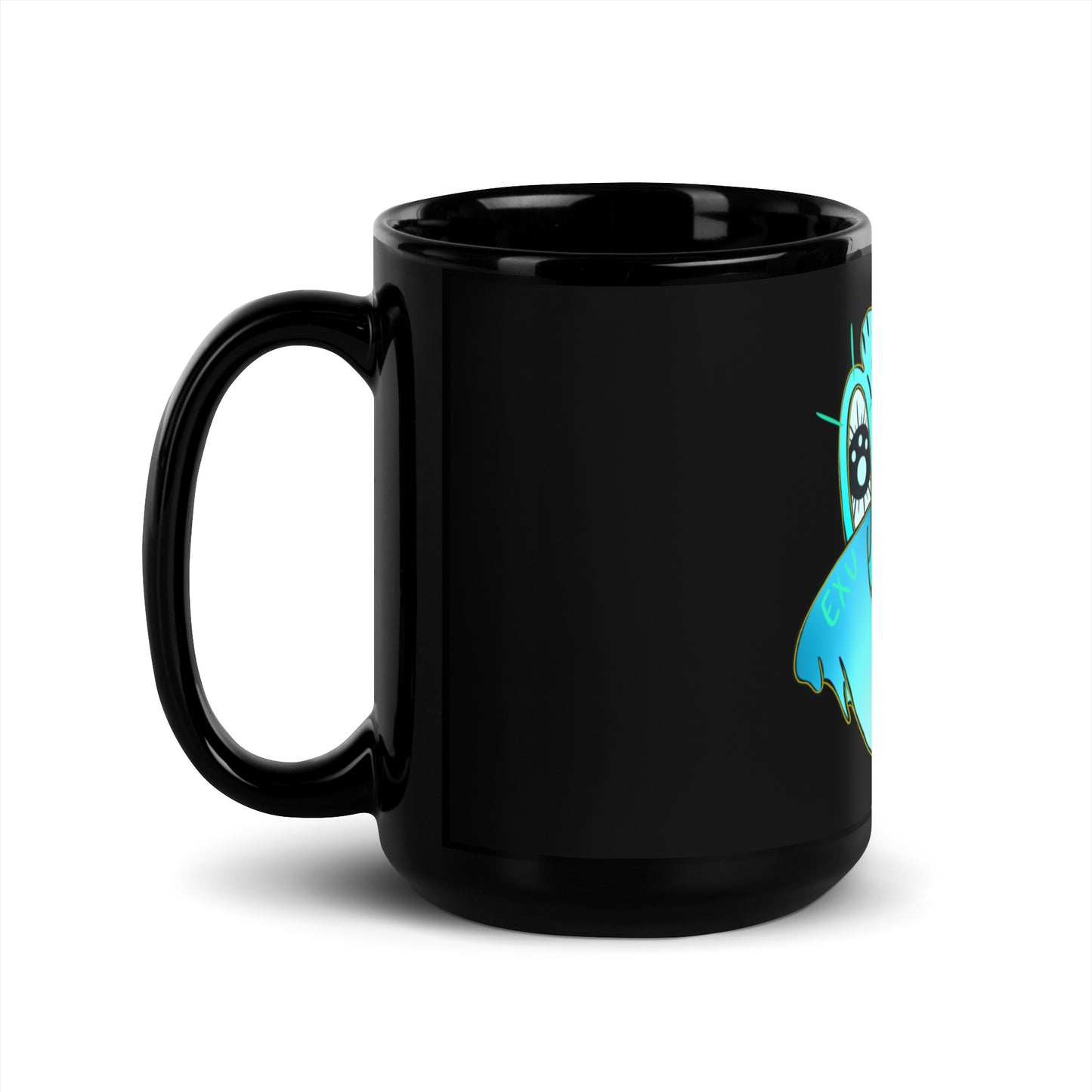 AQUARIUS Black Glossy Mug