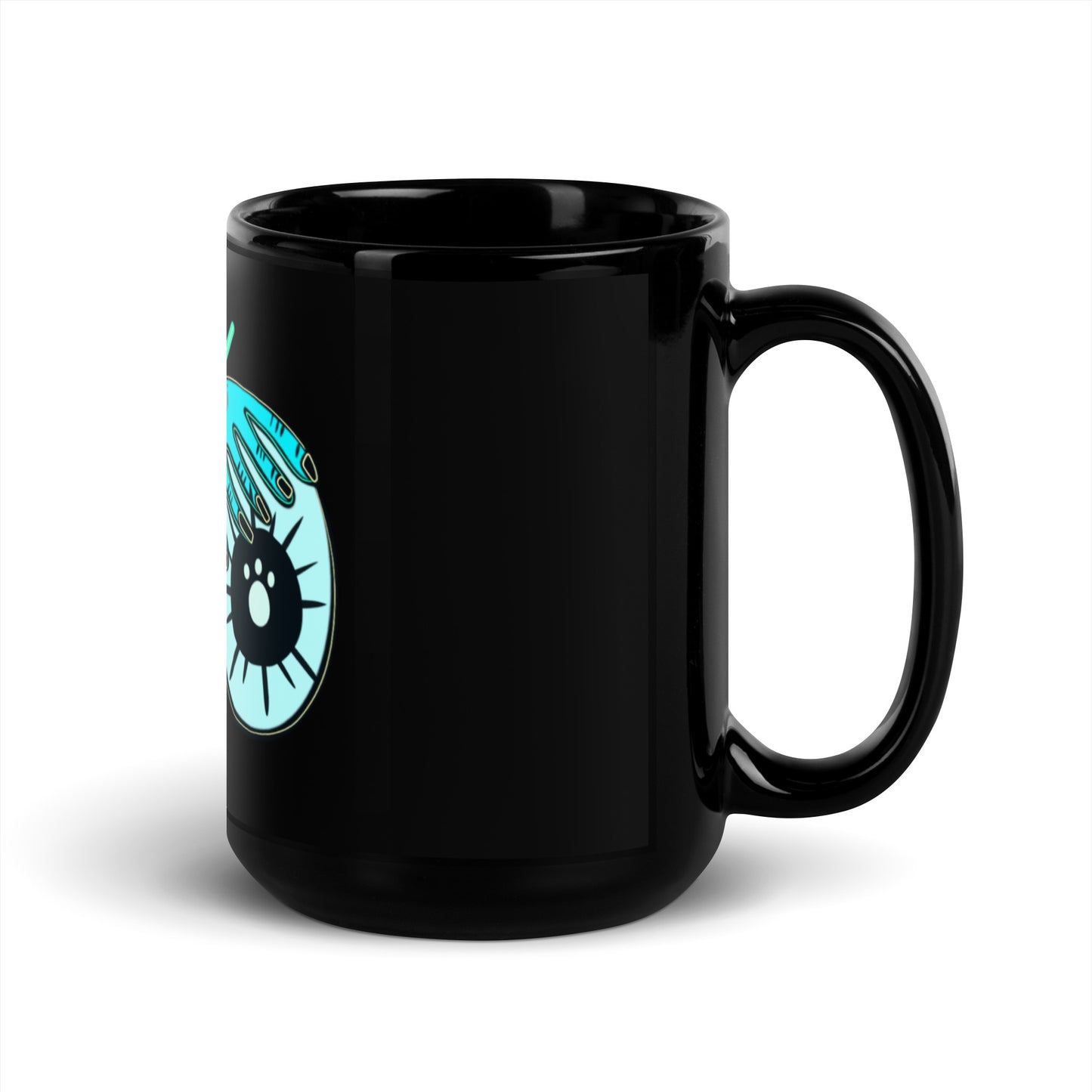 GEMINI Black Glossy Mug