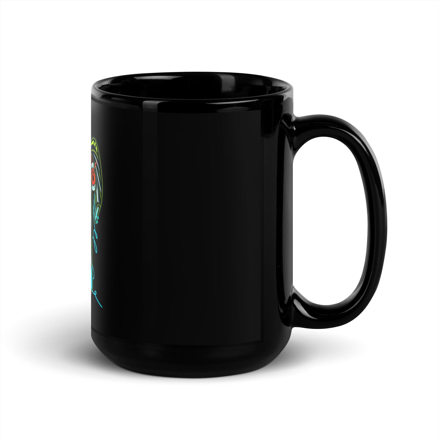 VIRGO Black Glossy Mug