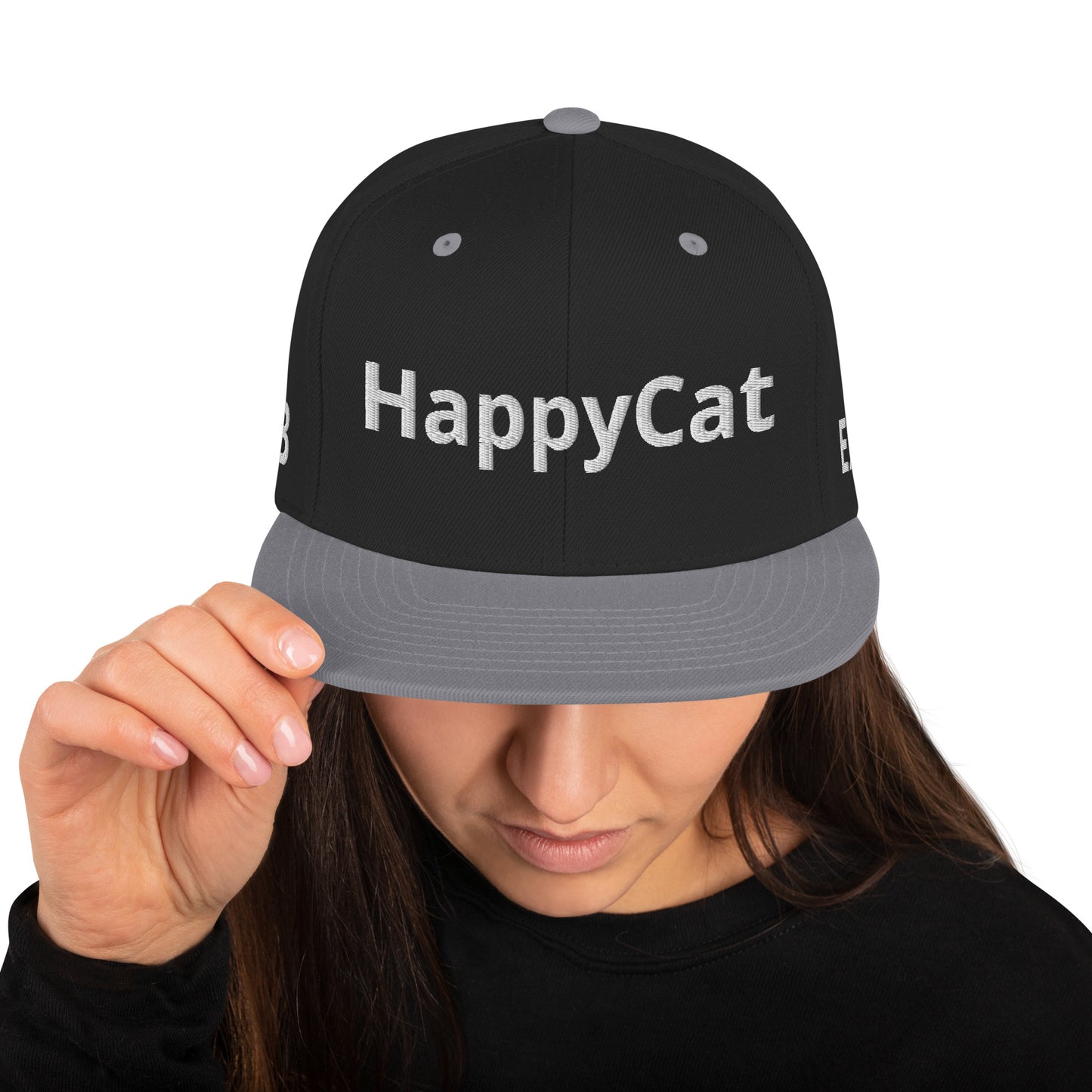 HAPPYCAT Unisex Snapback Hat