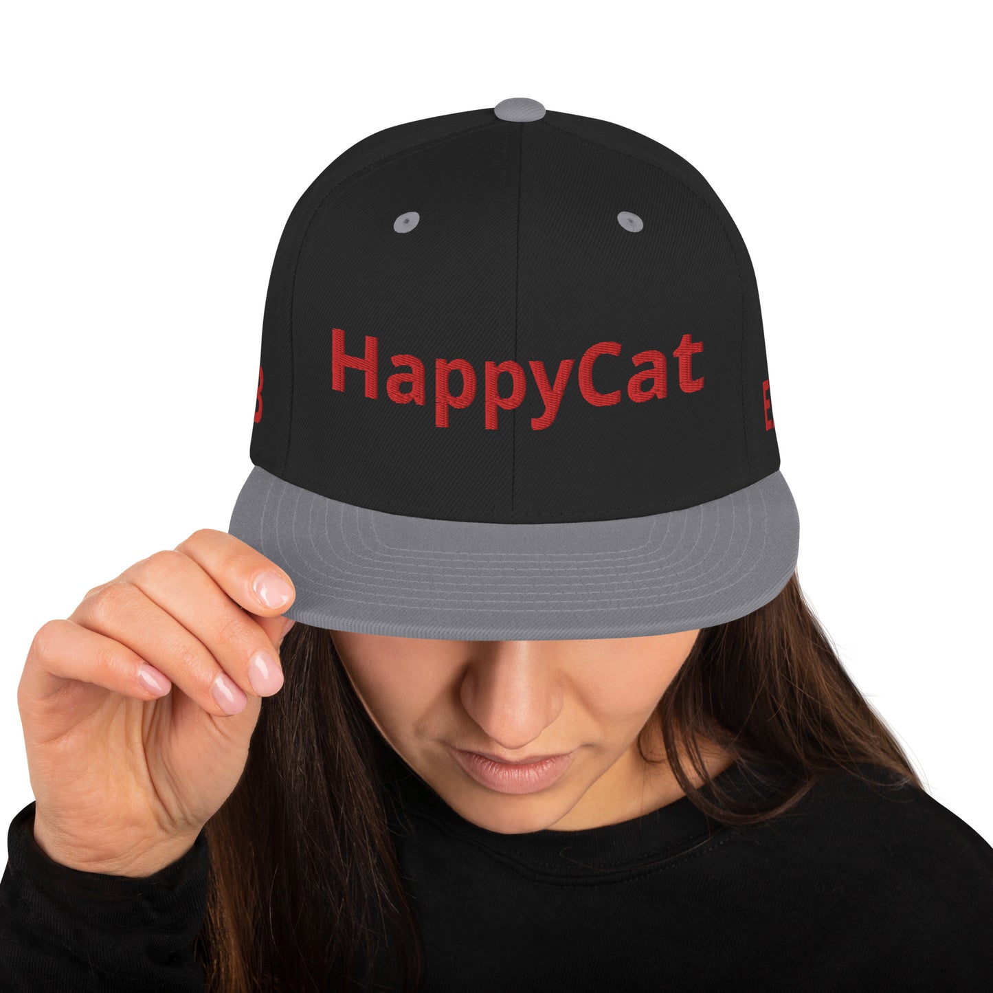 HAPPYCAT Unisex Snapback Hat