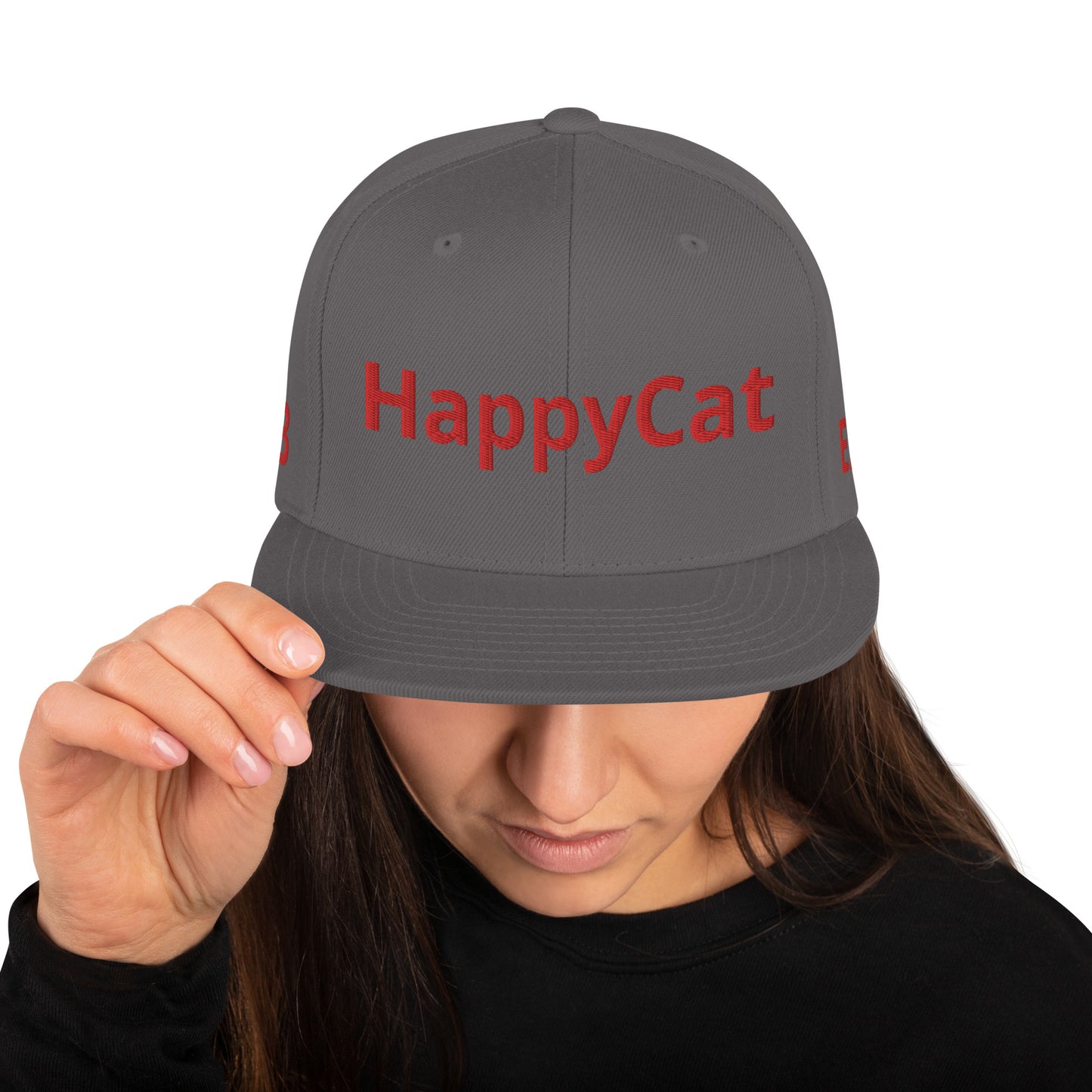 HAPPYCAT Unisex Snapback Hat