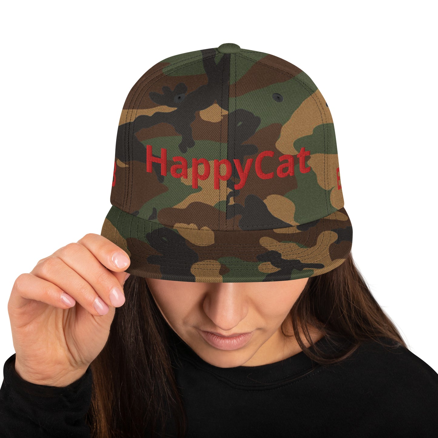 HAPPYCAT Unisex Snapback Hat