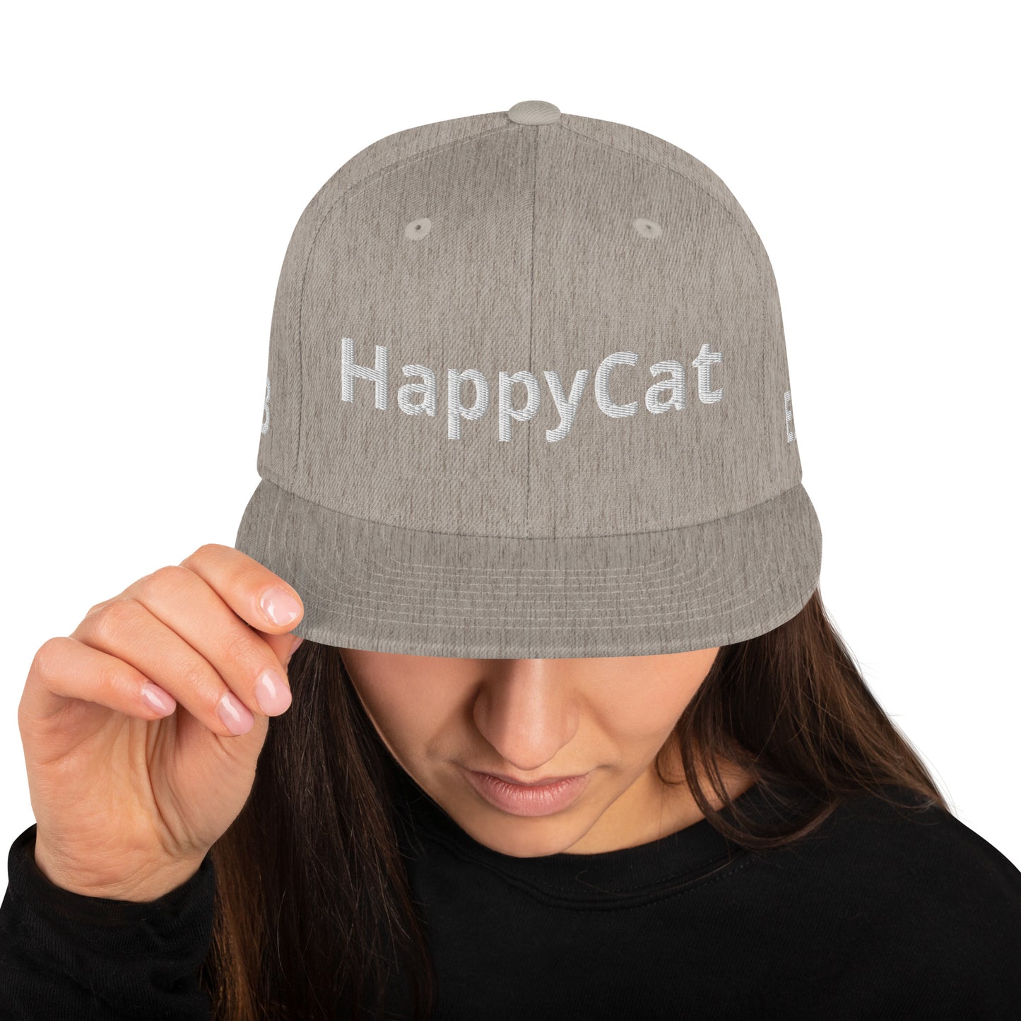 HAPPYCAT Unisex Snapback Hat