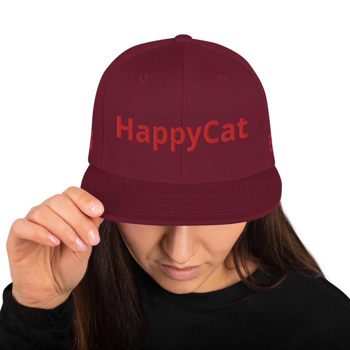 HAPPYCAT Unisex Snapback Hat