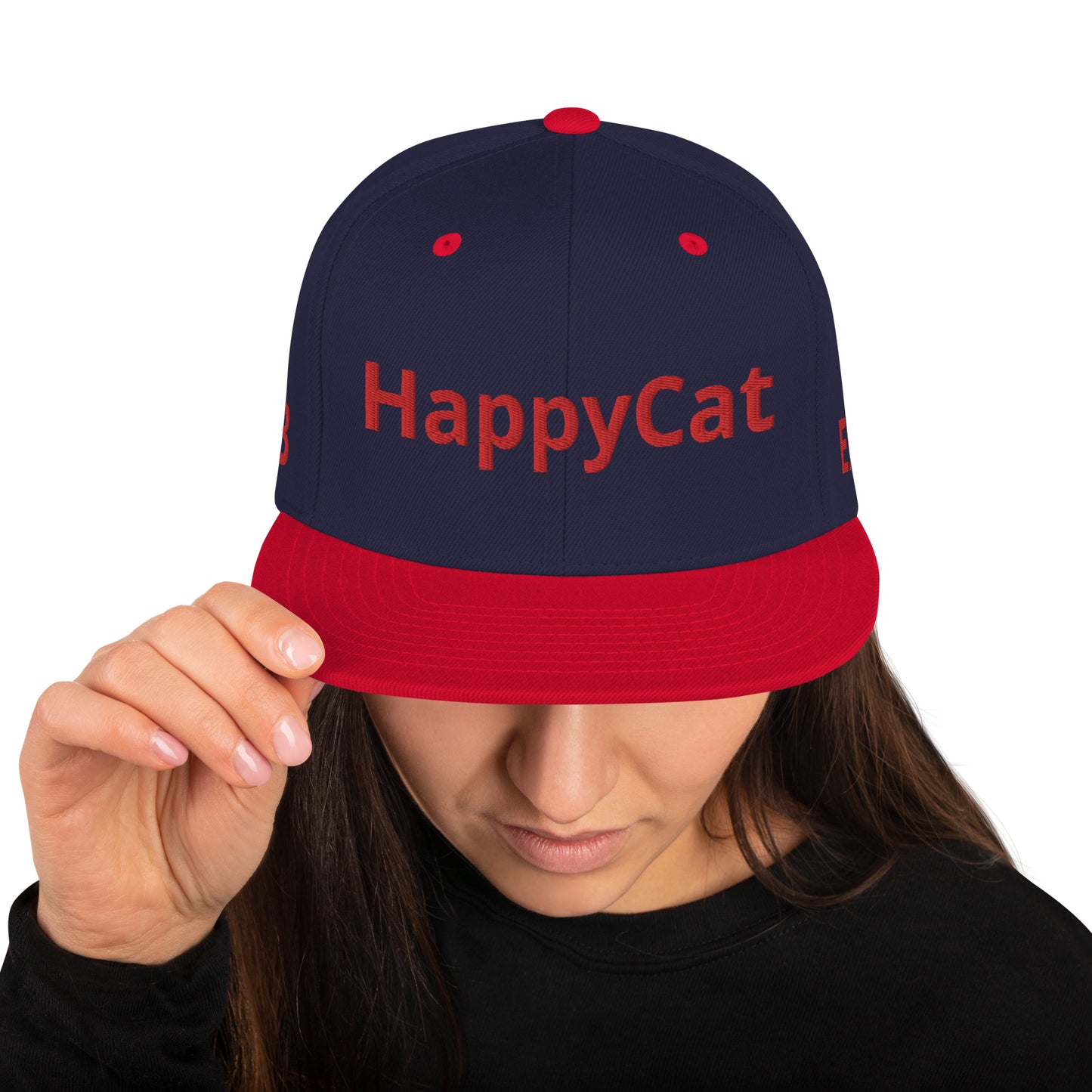 HAPPYCAT Unisex Snapback Hat