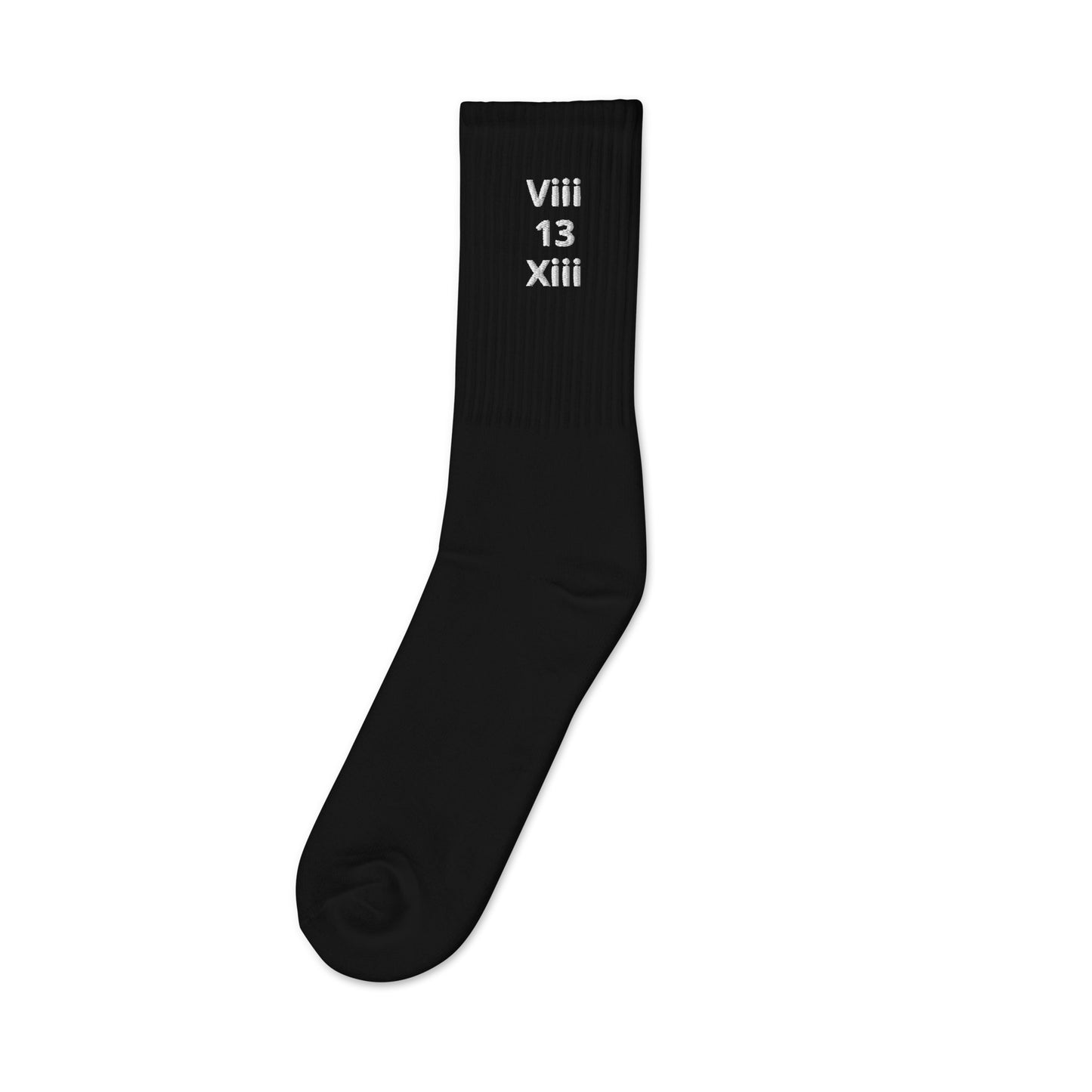 EXU ViiiXiii 13 Embroidered Socks