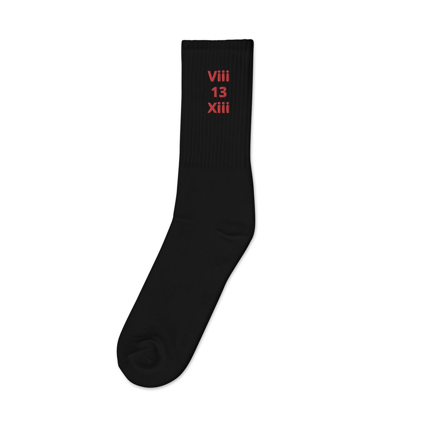 EXU ViiiXiii 13 Embroidered Socks