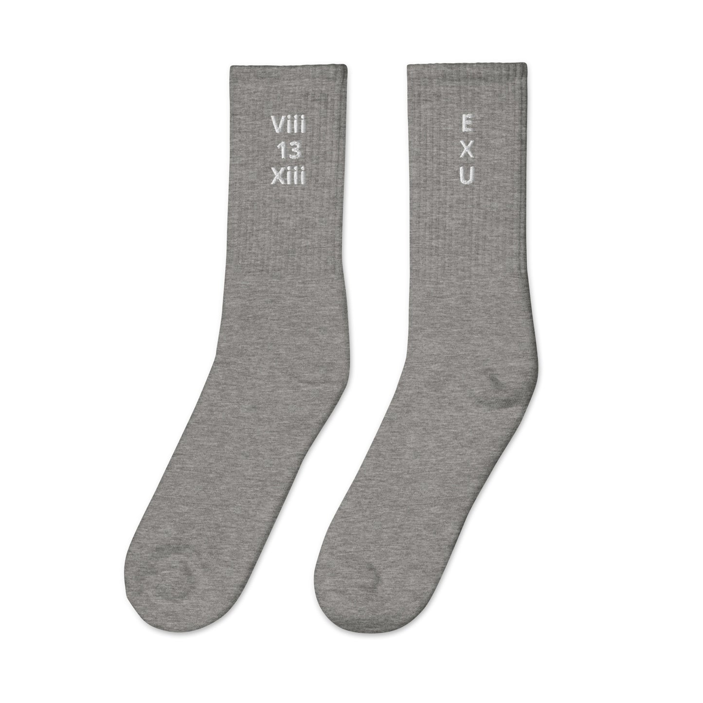 EXU ViiiXiii 13 Embroidered Socks